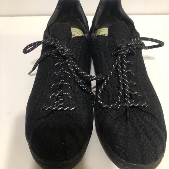 Adidas  Mens Black Pharrel Williams Human Race Sneakers Prime Superstar Sz 8.5 main image 5